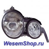 Mercedes Benz  W210 ФАРА Л+П (КОМПЛЕКТ) П/КОРРЕКТОР (КСЕНОН) ТЮНИНГ ДИЗАЙН (Е КЛАСС 2003) ЛИНЗОВАНАЯ