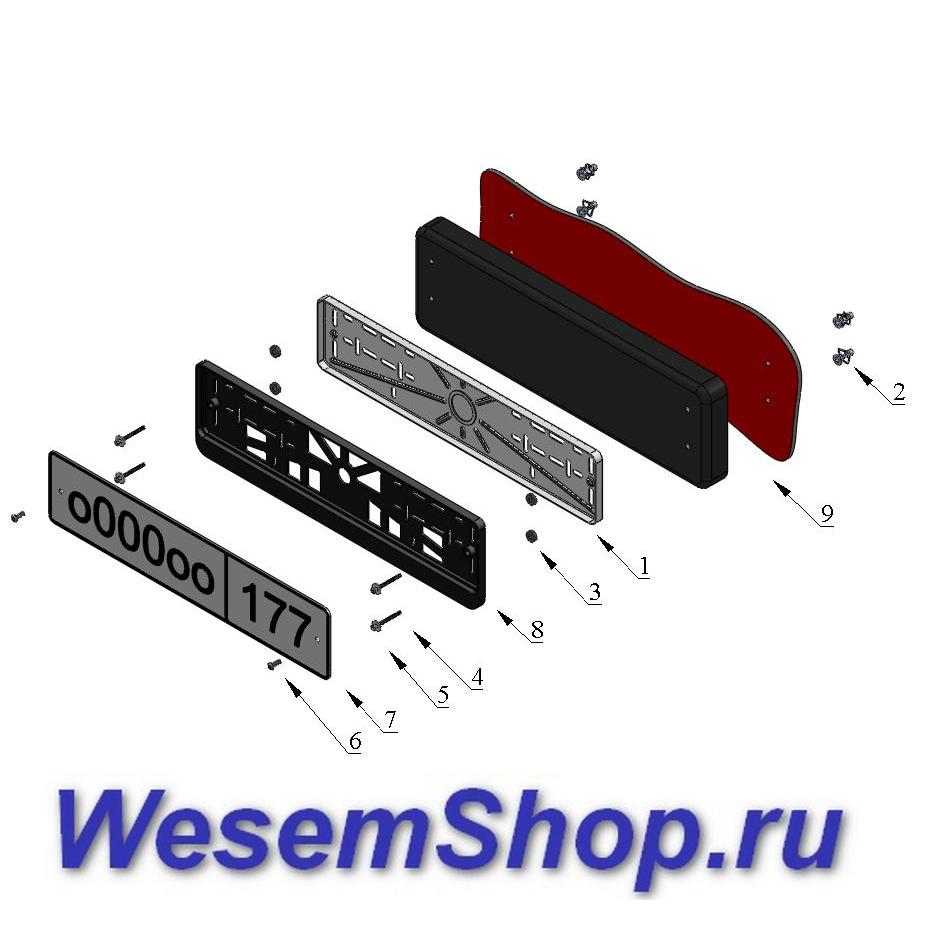Антивандальная рамка  www.WesemShop.ru